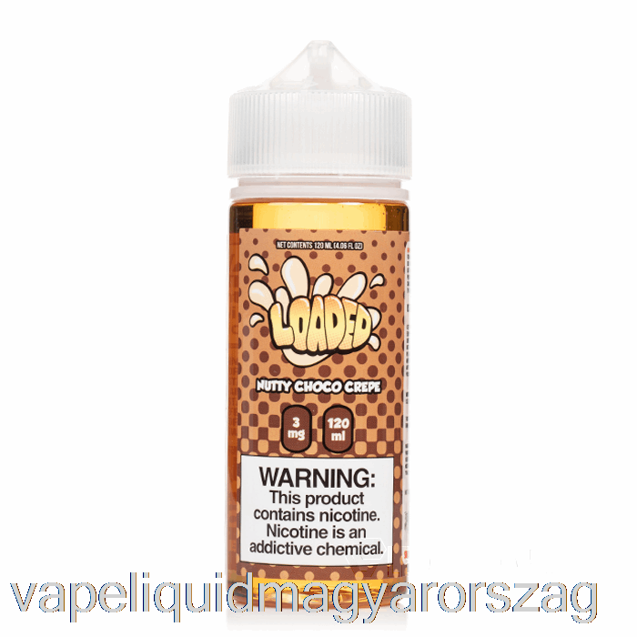 Diós Csokoládé Krepp - Töltött E-liquid - Kíméletlen Gőzök - 120ml 6mg Vape Folyadék